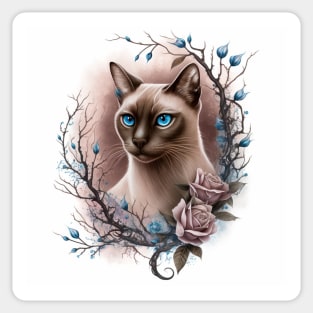 Siamese Portrait Sticker